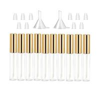 Tube de mascara vide pour le voyage avec baguette de cils, flacon de crème de 10 ml avec entonnoir et bouchon d'écoulement, tube de mascara vide avec bague-cils