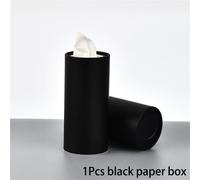 Tube De Mouchoirs Blanc Pour Les Intervalles De Voiture,Boîte En Papier,Sous-Film,Accessoires De Chambre À Domicile,Organisateurs De Serviettes Portables,Stockage De Mou - Type 1pcs Black Paper Box