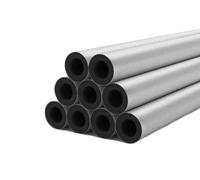 Tube de mousse d'isolation de tuyau en papier d'aluminium autocollant - 1pc(ID 1-1/4"xT 5/8")