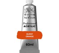 Tube de peinture acrylique professionnelle Winsor & Newton de 60 ml (2 oz) Orange br l e la quinacridone