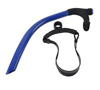 Tube de plongée en Silicone pour la Natation, avec Tuba et Respiration Frontale, destiné à l'entraînement Professionnel des Adultes. (Bleue)