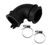 Tube de raccordement WD24X33918 avec pompe de circulation Tuyau d'angle d'aspiration en ABS et acier inoxydable Compatible avec les modèles WD19X25700 et WD19X25460 avec 2 colliers de serrage