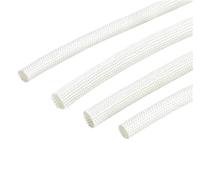 Tube de rangement de câble, gaine tressée en fibre de verre haute température, longueur 3 mètres, tresse isolante, température (28 mm)