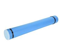 Tube de Rangement de Dessin Extensible Télescopique pour Documents D'œuvres d'art 42,5 Pouces, étui de Dessin d'affiche étanche pour Les Voyageurs (Blue)