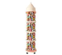 Tube De Rangement En Peluche Forme Château Anti-Poussière Esthétique