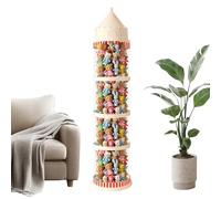 Tube de rangement en peluche | Porte- vertical transparent - Résistant à la poussière - Château esthétique - Organisateur de jouets pour salon, chambre à coucher, tout-petit, garage, balcon