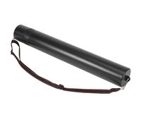 Tube de rangement en plastique noir pour affiches, dessins et images