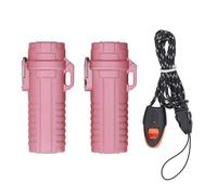 Tube de Rangement Étanche 2 Pièces, Boîte de Rangement Plastique avec Bague d'Étanchéité en Caoutchouc, Couverture Hermétique, Rose Foncé - Protection Imperméable, Portable avec (Rosé foncé)