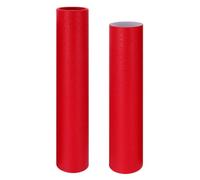 Tube de Rangement pour Affiches Ajustable, Cylindre Rouge en Papier | Capuchon Sécurisé, Intérieur Spacieux, Retrait Facile, pour Plans Architecturaux et Archivage au Bureau