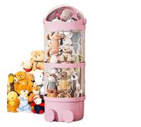 Tube De Rangement Pour Animaux En Peluche Au Design Mignon, Rangement Robuste Pour Jouets, Support Transparent Pour Animaux En Peluche, Organisateur En Peluche Avec Lumières Pour Jouets, Chambre