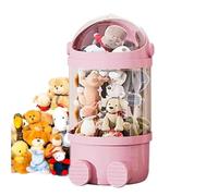 Tube De Rangement Pour Animaux En Peluche Au Design Mignon, Rangement Robuste Pour Jouets, Support Transparent Pour Animaux En Peluche, Organisateur En Peluche Avec Lumières Pour Jouets, Chambre