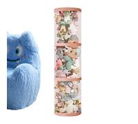 Tube de rangement pour animaux en peluche - Tube d'animaux en peluche multicouche, organisateur de jouets transparent | Grand tube d'affichage pour le stockage d'animaux en peluche, âme