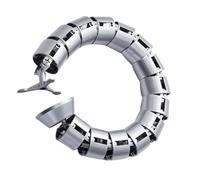 Tube de Rangement pour Câbles ABS Argenté, Merci Enseignants, Câble | ABS Démontable, Protège les Fils et Limite L’accès des Tout-petits, pour Bureau, Gaming et Café