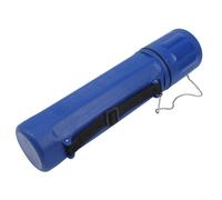 Tube de rangement pour électrodes MMA, étui de canne à souder de 4,5 kg avec anneau de séparation, récipient sec portable pour tiges de 350 mm, résistant aux chocs (36,5 x 8,3 cm, bleu foncé)
