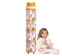 Tube De Rangement Pour Peluche Tube Rangement Peluche Porte P-eluche T-ubes Avec Un Tub-e De Grande Capacité Il Inclut Des Roues Pour Un Déplacement Facile Pour Chambre Et Salle De Jeu