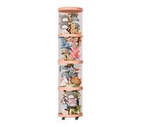 Tube De Rangement Pour Peluches - Organiseur Anti-poussière Pour Peluches, Bac Vertical Multicouche, Bac À Roulettes Portable, Résistant | Aménagement Fiable Pour Une Chambre D'enfant, Pour Poup