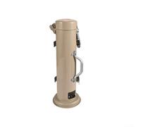 Tube de rangement pour tiges de soudage, 5 kg, récipient en aluminium résistant à l'humidité avec interface de chauffage pour électrodes de 400 mm, étui portable avec sangles et poignées (gris)