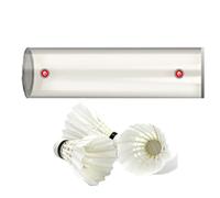 Tube de rangement pour volants - Boîtier en plastique de qualité supérieure, système de verrouillage magnétique | Organiseur de volant durable et portable pour salle de sport, badminton, zones de