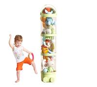 Tube de Rangement Vertical pour Jouets (162 cm) - Conteneur de Rangement à 4 Niveaux pour s, Salon, Chambre ou Chambre d'enfant