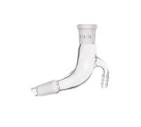 Tube de réception en verre borosilicaté courbé à 105 degrés, col de 10 mm, équipement de distillation de laboratoire(J-018702)