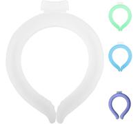 Tube de refroidissement pour le cou (avec sac isolant), anneau de cou de glace réutilisable, produit de refroidissement corporel portable, pack froid mains libres, adapté au refroidissement estival