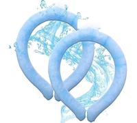 Tube de refroidissement réutilisable pour le cou - Pour l'été - Démarrage à 18 °C - Soulage les bouffées de chaleur et la fièvre - Tour de cou intelligent pour tous les sports de plein air, bleu