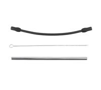 Tube de remplacement de machine à café, tuyau de lait en silicone en acier inoxydable avec brosse de nettoyage, accessoires de mousseur de machine à café pour et, installation