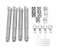 Tube de remplacement universel et réglable pour brûleur de four, tube de brûleur en acier inoxydable pour four à gaz, pièce de rechange multifonctionnelle avec kit complet de