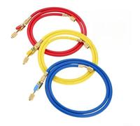 Tube de remplissage 410a tricolore, vanne de climatisation avec jauge pour système de réfrigération, accessoire d'outils de service CVC (C)