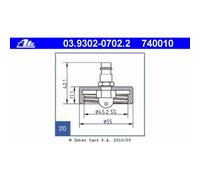 Tube de reniflard ATE 03.9302-0702.2