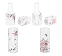 Tube de Rouge à Lèvres Chinois Élégant Abs Blanc Lot de 4