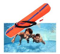 tube de sauvetage Bouée flottante pour nageurs noyés, Bouée de sauvetage avec sifflet et ceinture ajustable, 100 123 cm Tube de sauvetage pour nageur sauveteur en eau libre(Orange,LxWxH 100x15x10cm/39