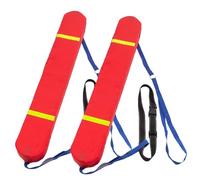 Tube de sauvetage professionnel - Bouée de sécurité très visible et imperméable pour la natation en eau libre, le sauvetage d'urgence et l'entraînement à la natation (orange/rouge)