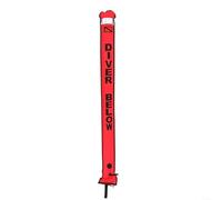 Tube de signalisation gonflable de sécurité pour la plongée sous-marine pour marquage de surface lors d'exercices de navigation sous-marine (1,8 x 18 cm, rouge)