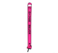 Tube de signalisation gonflable de sécurité pour la plongée sous-marine pour marquage de surface lors d'exercices de navigation sous-marine (1,2 m x 18 cm, rose)