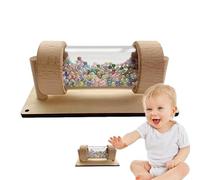 Tube de simulation : jouet sensoriel en bois pour faire de la pluie, jouet éducatif avec son, entraînement du bout des doigts, matériel pédagogique, crèche, maternelle