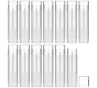 Tube de Soin pour Lèvres Vide avec Bouchon, Lot de 50 Pièces | Plastique Léger, Mécanisme à Roue Poussoir, Rangement Cosmétique Diy, Format Pratique pour Gloss