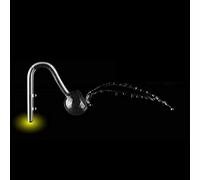 Tube de Sortie en Verre pour Aquarium, Tube Outflow Semi - Circulaire Diamètre 13MM, Verre Borosilicate Transparent - Circulation Modérée de l'eau, Résistance Thermique Élevée,