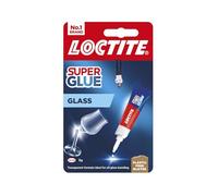 Tube de super glu Loctite pour verre - 3 ml | Formule transparente durable pour une utilisation à long terme, facile à utiliser, adhère instantanément aux surfaces en