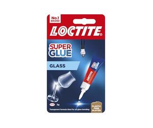 Tube de super glu Loctite pour verre - 3 ml | Formule transparente durable pour une utilisation à long terme, facile à utiliser, adhère instantanément aux surfaces en