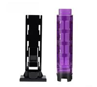 Tube de support de canne à pêche, support cylindrique en plastique robuste pour seau et boîte de pêche, support de canne portable pour kayak, bateau, banque, pêche, accessoire d'équipement facile à