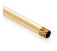 Tube de suspension en laiton 95 mm - 2 x filetage M10 x 1 - Tube en laiton brillant