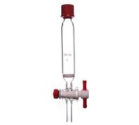 Tube de synthèse peptidique en phase solide, valve en PTFE à ouverture de 2 mm, récipient de synthèse peptidique(100mL)