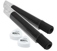 Tube de tapis de jeu - Monster protecteurs Prism-shaped Tapis de jeu Tube (Blanc)-NE Roll Off Surface et facile dans et en dehors Motif 2 Pack blanc