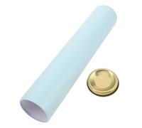 Tube de Transport D'affiches Rond Cylindrique en Métal et Papier, Caps | Extensible, Extérieur Inscriptible, Amortit les Chocs, Limite le Déplacement, pour Documents et Dessins Techniques