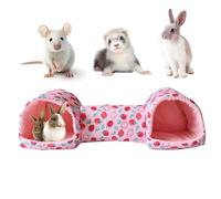 Tube De Tunnel De Hamster - Petits Tunnels Pour Animaux De Compagnie, Tubes Anti-glissement Doux | Bunny Ferret Chinchilla Cage Accessoires, Play Nest Rest Entertainment Enrichment Tube Cages Avec Con