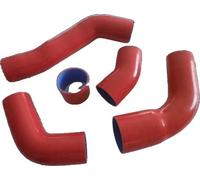 Tube de turbo intercooler en silicone, haute résistance à la température, flux d'air amélioré, rouge
