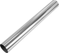 Tube De Tuyau Échappement Droit Tuyau Échappement Voiture Mandrel Bend Diy Tuyau Tubage Personalisé 108Mm/4.25" Od 762Mm/30" Longueur Extrémité Acier Inoxydable T304 Ton Argenté