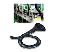 Tube de ventilation flexible autoportant, tuyau d’extraction de fumée avec couvercle circulaire, bras pour soudage et poussières industrielles(50 mm,1.2 meters)