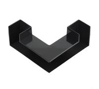 Tube de visualisation tunnel d'aquarium en plastique caché pour grotte pour crevettes Betta décoration sûre 12,5 cm (noir)